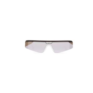 Men's Balenciaga Ski Rectangle Sunglasses White / Silver | 1043DMZBH