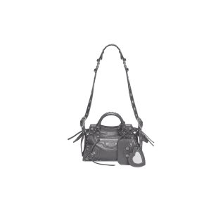 Women's Balenciaga Neo Cagole Xs Handbag Dark Grey | 9140JXMKA