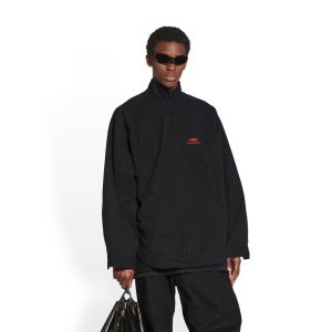 Men's Balenciaga 3b Sports Icon Tracksuit Shirts Black | 5897CWTOP