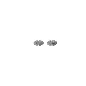 Men's Balenciaga Cagole Stud Earrings Jewelry Silver | 0293TXOLY