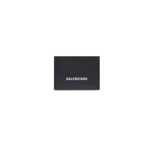 Men's Balenciaga Cash Cardholders Black / White | 7296ZBKPA