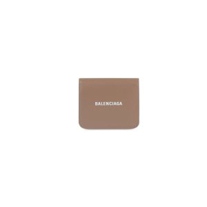 Men's Balenciaga Cash Flap Coin And Card Holder Wallets | 2375ZCEVP