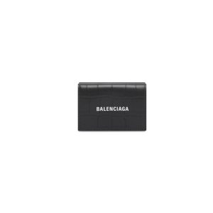 Men's Balenciaga Cash Mini Wallets Dark Grey | 4179BCVUE