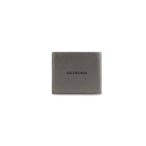 Men's Balenciaga Cash Square Folded Wallets Deep Grey / Black | 0562KTYDV