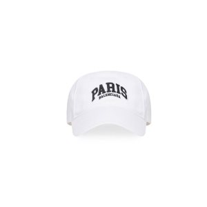 Men's Balenciaga Cities Paris Caps White | 5243QMHUJ