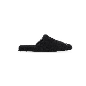 Men's Balenciaga Cosy Bb Mule Sandals Black | 7285TZPVD