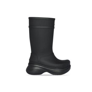 Men's Balenciaga Crocs Boots Black | 5180LNIKV