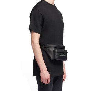 Men's Balenciaga Everyday Beltpack Belt Bags Black | 5803SYPAL