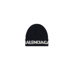 Men's Balenciaga Logo Caps Black | 3518TZBHM