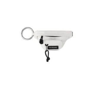 Men's Balenciaga Micro Beltpack Bracelet Keyrings White | 2463OXUZL