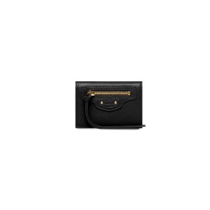 Men's Balenciaga Neo Classic Mini Wallets Black | 7902KGLYM