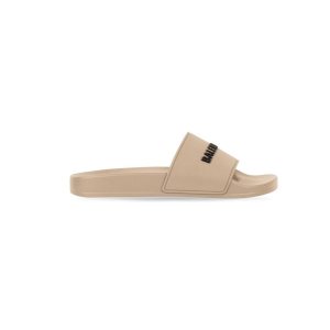 Men's Balenciaga Pool Slide Sandals Beige | 8670HRXYK