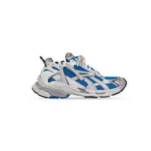 Men's Balenciaga Runner Sneakers Blue | 9470PYTHJ