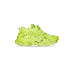 Men's Balenciaga Runner Sneakers Yellow | 6758BUKRM