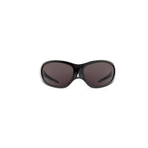 Men's Balenciaga Skin Xxl Cat Sunglasses Black | 7052NZYWO