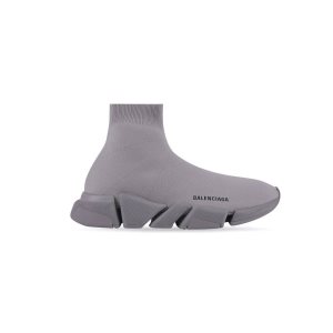 Men's Balenciaga Speed 2.0 Monocolor Recycled Knit Sneakers Grey | 4691VTNBO