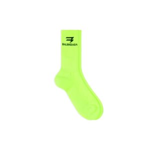 Men's Balenciaga Sporty B Tennis Socks Green | 2803FDXLK