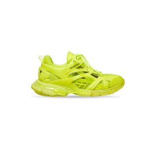 Men's Balenciaga Track.2 Clear Sole Sneakers Yellow | 1843AHXBK