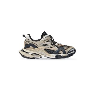 Men's Balenciaga Track.2 Sneakers Beige / Black | 6083WYTMO