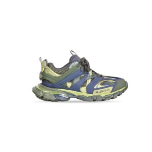 Men's Balenciaga Track Sneakers Green | 9843NZFEU