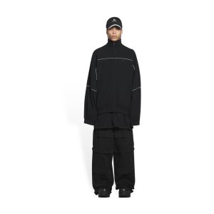 Men's Balenciaga Tracksuit Jackets Black | 9261GNHVS