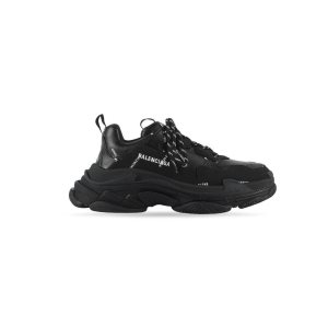 Men's Balenciaga Triple S Allover Logo Sneakers Black | 9568CDIXH