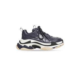 Men's Balenciaga Triple S Sneakers Blue | 1764DQCTY