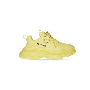 Men's Balenciaga Triple S Sneakers Yellow | 5193DWHQO