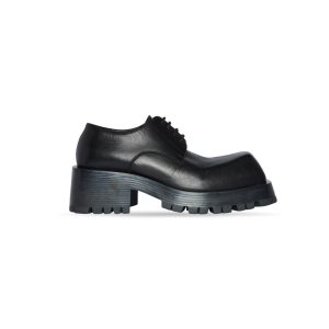 Men's Balenciaga Trooper Derby Boots Black | 7258DTGXH