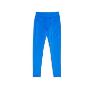 Women's Balenciaga 3b Sports Icon Athletic Leg Cut Leggings Pants Blue | 3492BMERD