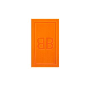 Women's Balenciaga Bb Beach Towel Equipment Orange | 3628MCTJF