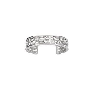 Women's Balenciaga Bb Cuff Bracelet Jewelry Silver | 0941DPLEC