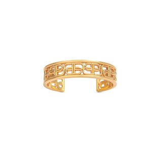 Women's Balenciaga Bb Cuff Bracelet Jewelry Gold | 2051CVUFY