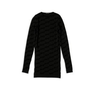 Women's Balenciaga Bb Monogram Tops Black | 8920QXBDI