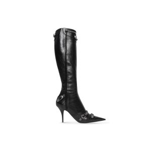 Women's Balenciaga Cagole 90mm Boots Black | 5026QMBCU