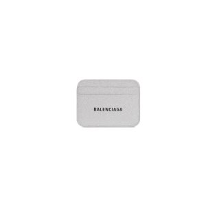 Women's Balenciaga Cash Sparkling Fabric Cardholders Silver | 1427ZTRNE