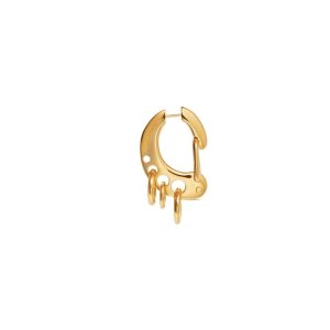 Women's Balenciaga Clip Earring Jewelry Gold | 4938CDIHG