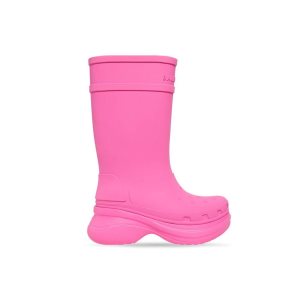 Women's Balenciaga Crocs Boots Light Pink | 0187KZHWA