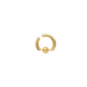 Women's Balenciaga Cut Ear Cuff Jewelry Gold | 7836FRKBW