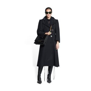 Women's Balenciaga Diy Coat Jackets Black | 7219SJPCW