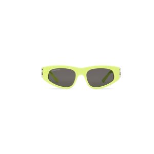 Women's Balenciaga Dynasty D-frame Sunglasses Yellow | 8150CLDZP