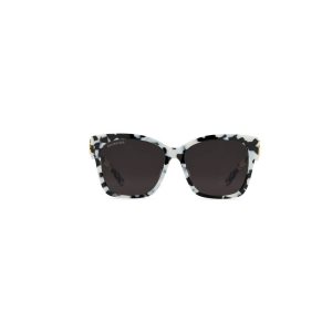 Women's Balenciaga Dynasty Square Sunglasses White | 0862NKWDM