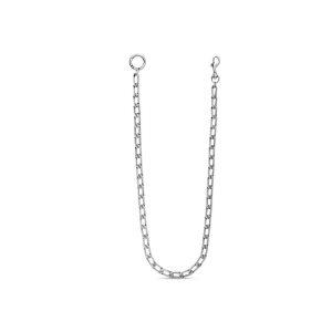 Women's Balenciaga Element Flat Pants Chain necklace Jewelry Silver | 7203QWTAP