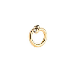 Women's Balenciaga Force Ball Ring Jewelry Gold | 9856MWLDG