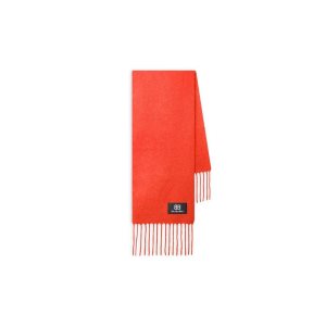 Women's Balenciaga Fringe Caps Red | 4093UHRLP