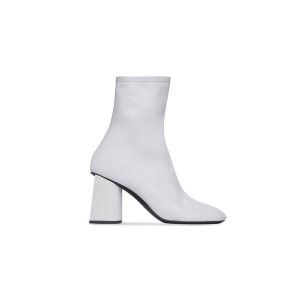 Women's Balenciaga Glove 80mm Boots White | 8742ZRWLT