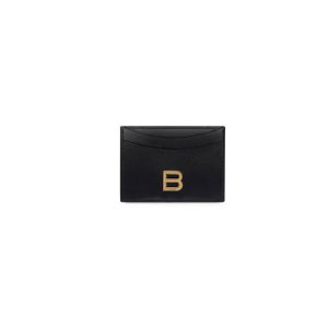 Women's Balenciaga Hourglass Cardholders Black | 6548OGTDY