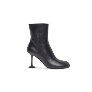 Women's Balenciaga Lady 90mm Boots Black | 9468OKZWV