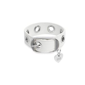 Women's Balenciaga Le Cagole Bracelet Jewelry White | 0314PTLBD