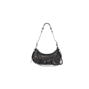 Women's Balenciaga Le Cagole Small Shoulder Bags Black | 9614IKGSH